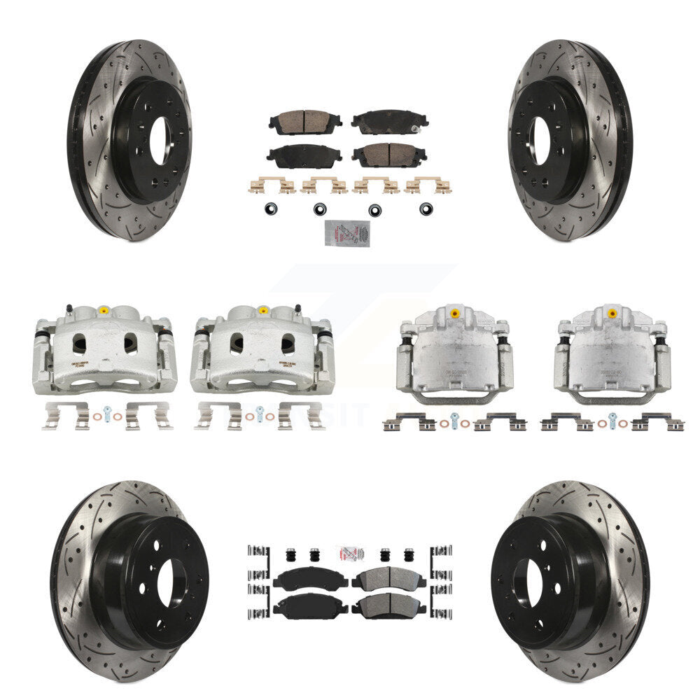 Transit Auto KCD-100815N Disc Brake Kit for 2014-2020 Chevrolet Suburban, Cadillac Escalade, Cadillac Escalade ESV & more - Front and Rear product image