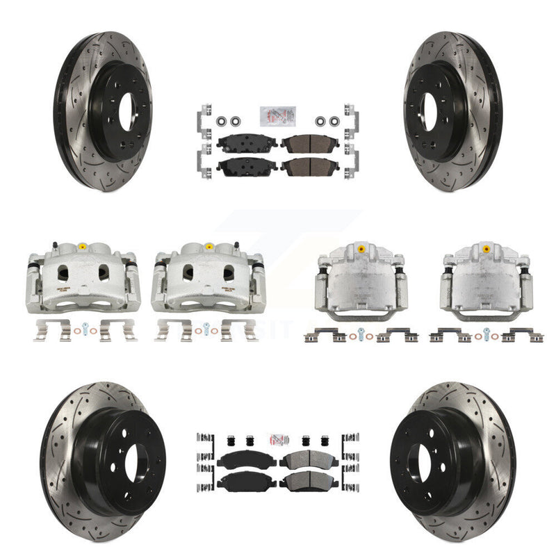 Transit Auto KCD-100816N Disc Brake Kit for 2014-2020 Chevrolet Suburban, Cadillac Escalade, Cadillac Escalade ESV & more - Front and Rear product image