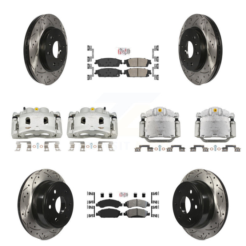 Transit Auto KCD-100817N Disc Brake Kit for 2014-2020 Chevrolet Suburban, Cadillac Escalade, Cadillac Escalade ESV & more - Front and Rear product image
