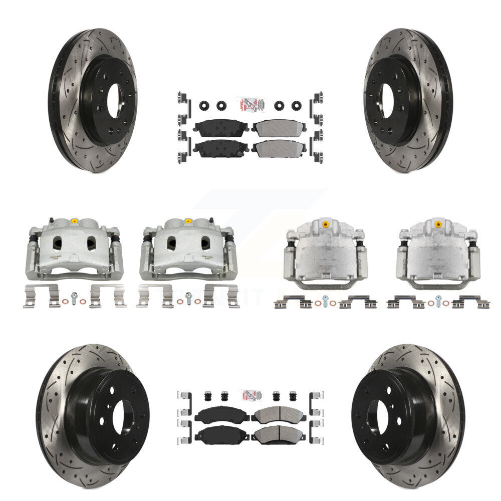 Transit Auto KCD-100818N Disc Brake Kit for 2007 Cadillac Escalade, Cadillac Escalade ESV, Cadillac Escalade EXT & more - Front and Rear product image