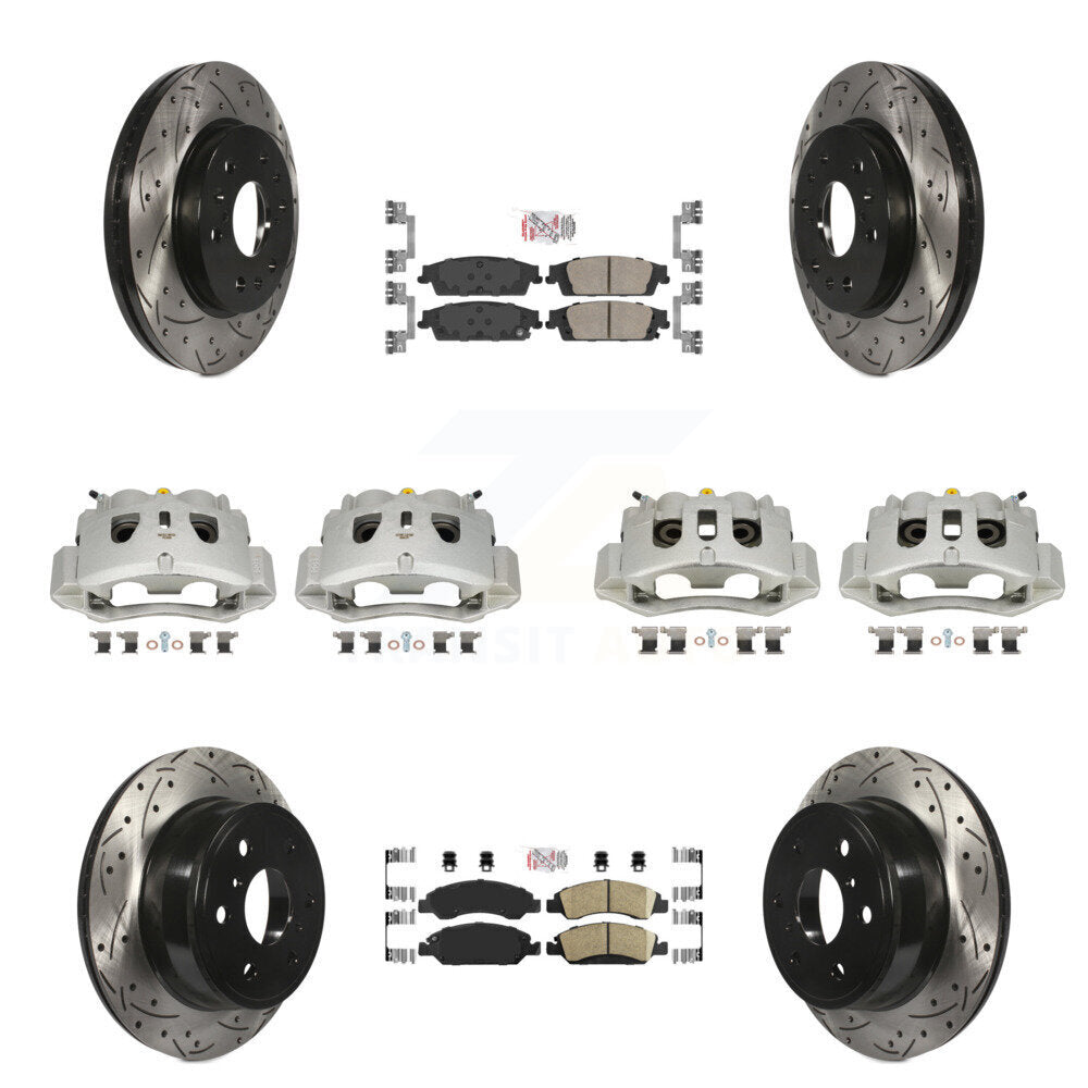 Transit Auto KCD-100830N Disc Brake Kit for 2016 Chevrolet Suburban - Front and Rear product image