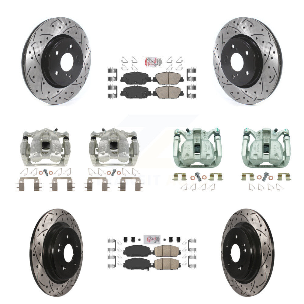 Transit Auto KCD-100861N Disc Brake Kit for 2017-2022 Honda CR-V - Front and Rear product image