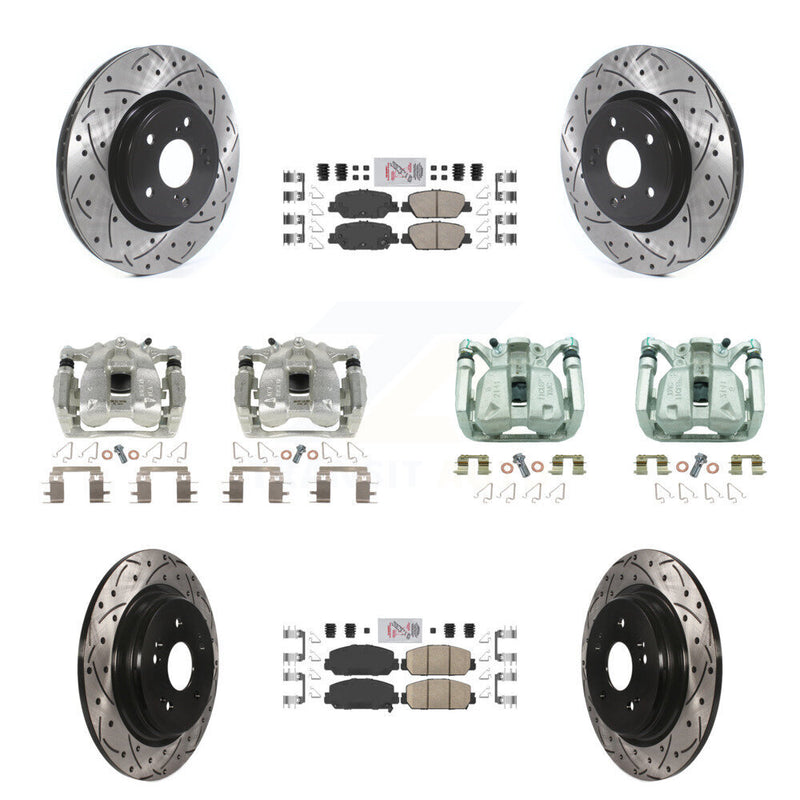 Transit Auto KCD-100862N Disc Brake Kit for 2017-2022 Honda CR-V - Front and Rear product image