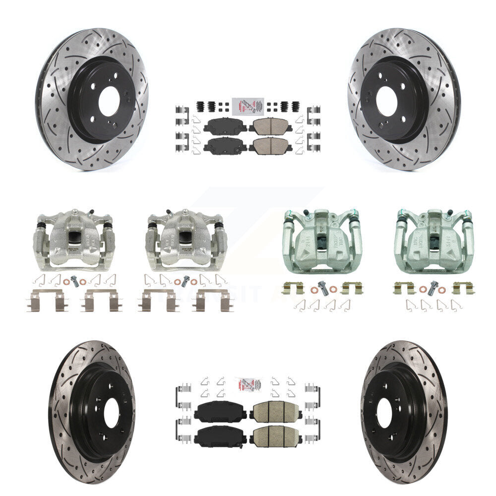Transit Auto KCD-100864N Disc Brake Kit for 2017-2022 Honda CR-V - Front and Rear product image