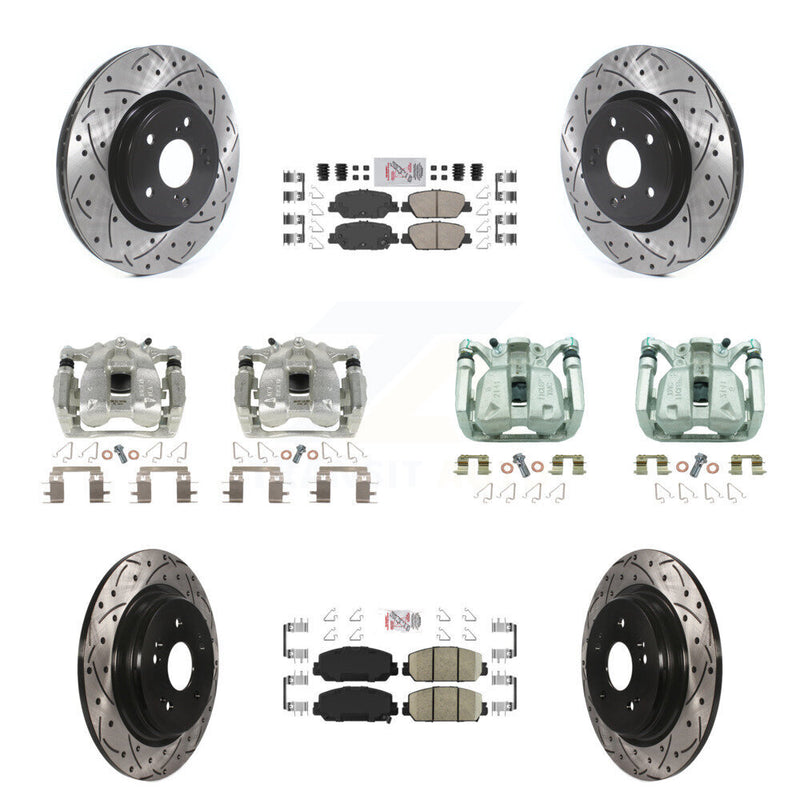 Transit Auto KCD-100864N Disc Brake Kit for 2017-2022 Honda CR-V - Front and Rear product image