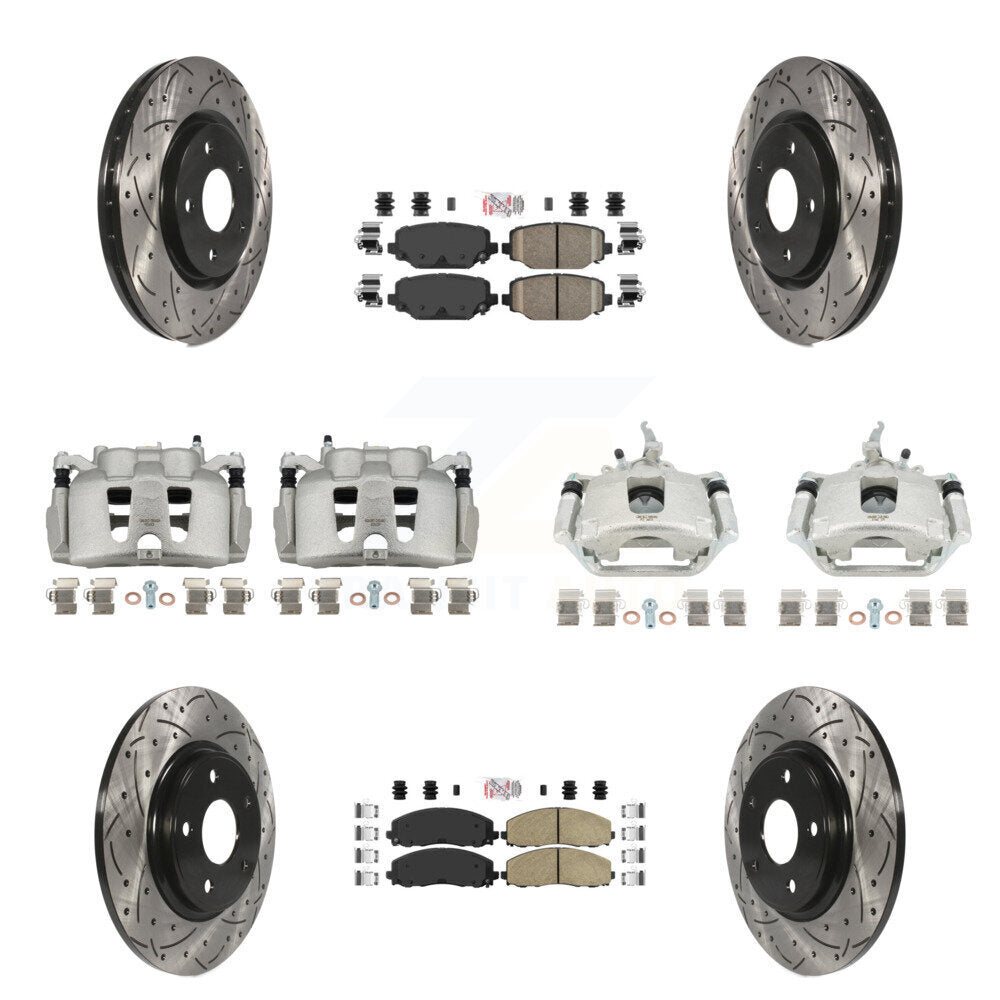 Transit Auto KCD-100866N Disc Brake Kit for 2014-2020 Dodge Journey - Front and Rear product image