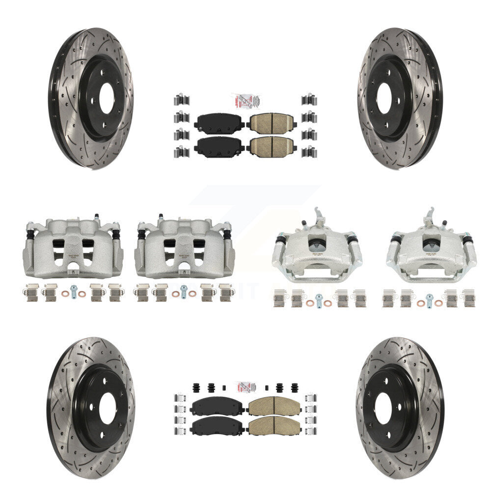 Transit Auto KCD-100867N Disc Brake Kit for 2014-2020 Dodge Journey - Front and Rear product image
