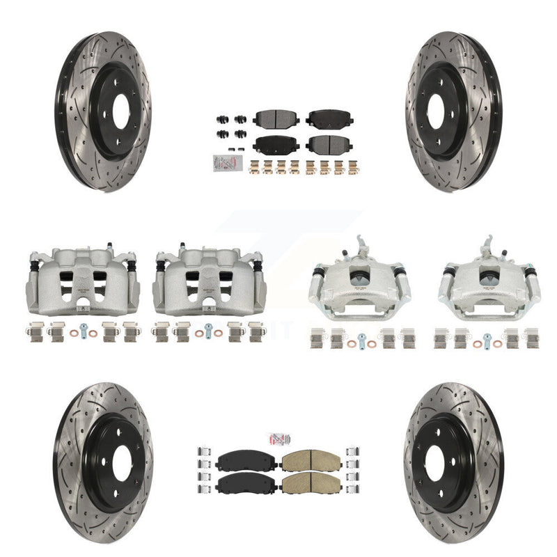 Transit Auto KCD-100868N Disc Brake Kit for 2014-2020 Dodge Journey - Front and Rear product image