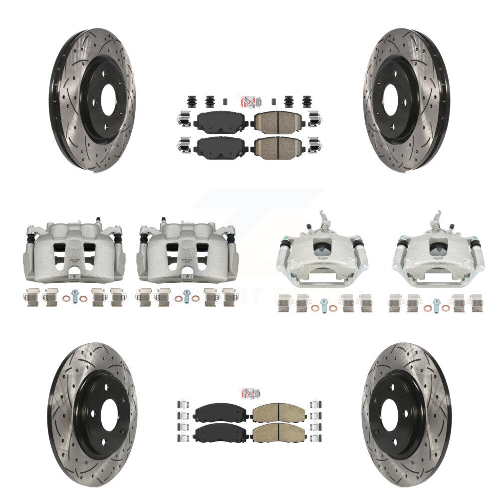 Transit Auto KCD-100869N Disc Brake Kit for 2014-2020 Dodge Journey - Front and Rear product image