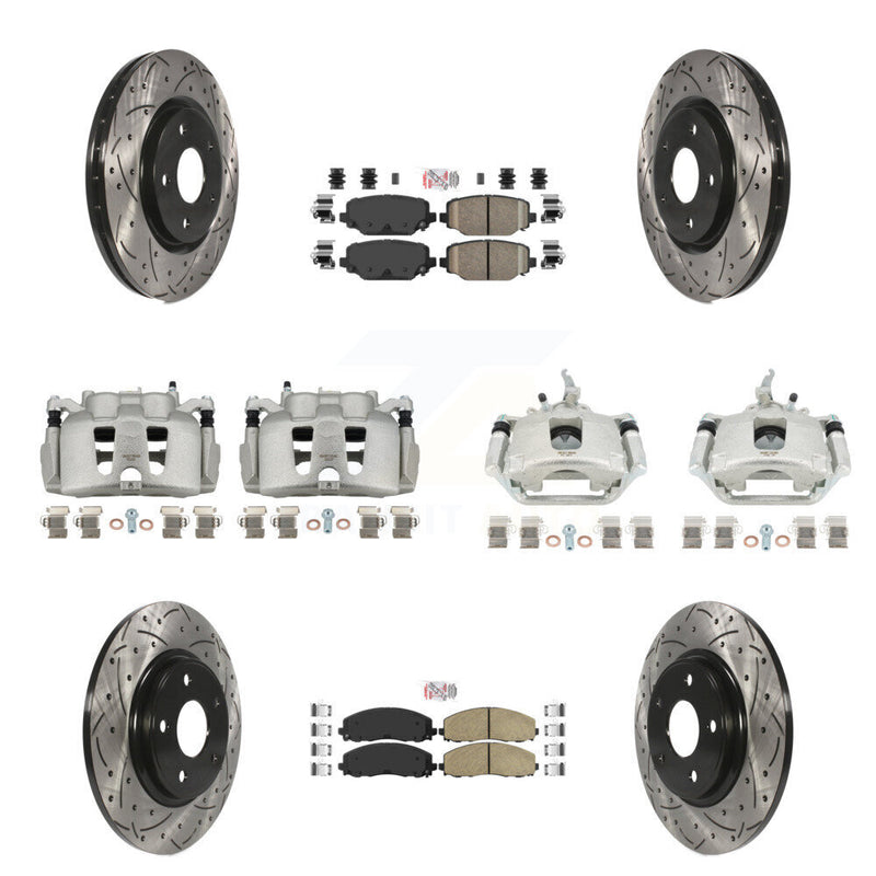 Transit Auto KCD-100869N Disc Brake Kit for 2014-2020 Dodge Journey - Front and Rear product image