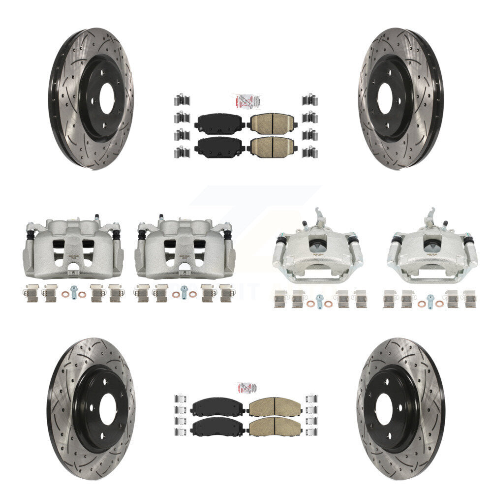 Transit Auto KCD-100870N Disc Brake Kit for 2014-2020 Dodge Journey - Front and Rear product image