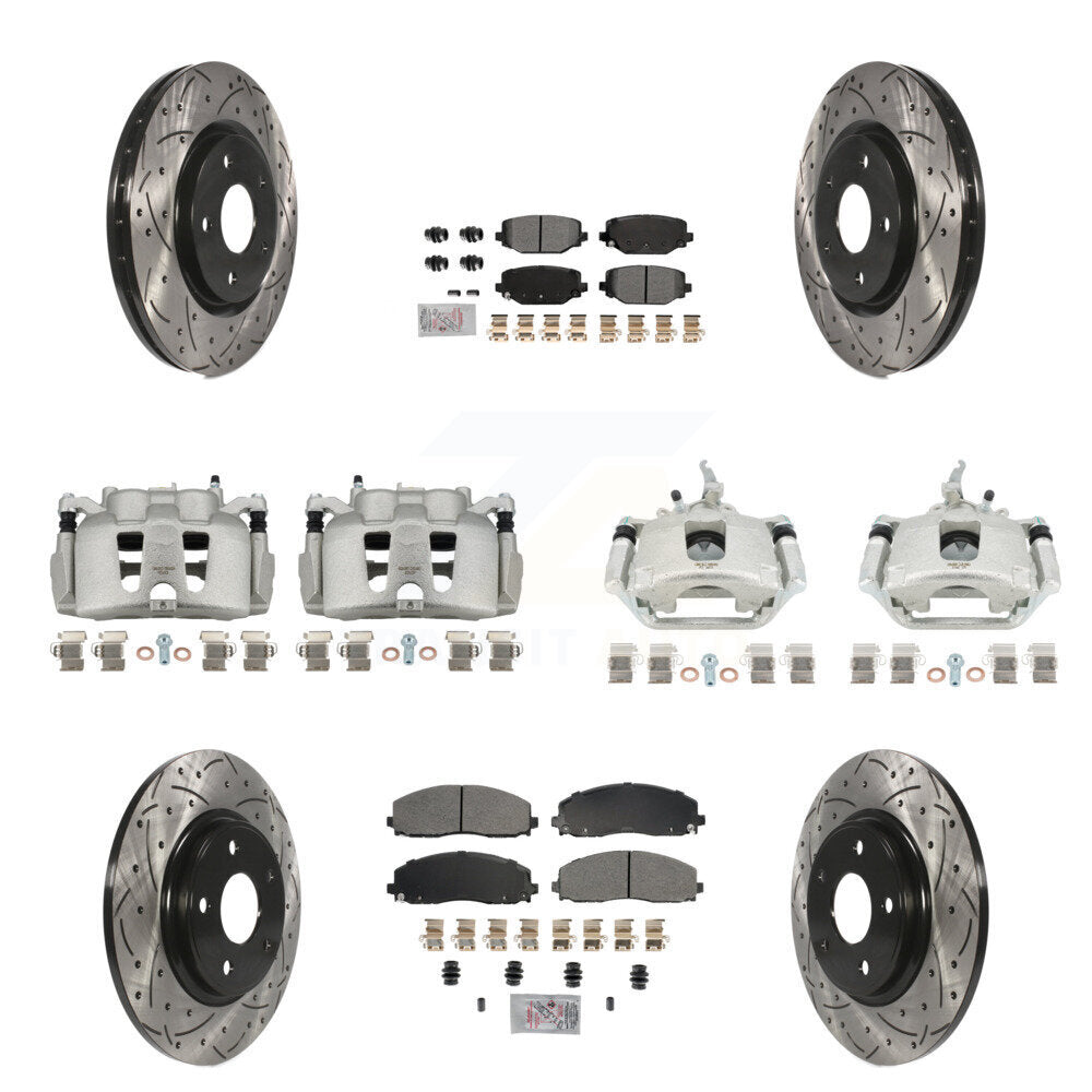 Transit Auto KCD-100871N Disc Brake Kit for 2014-2020 Dodge Journey - Front and Rear product image