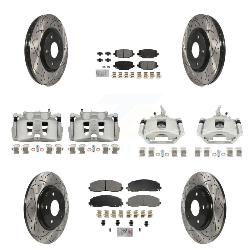 Transit Auto KCD-100871N Disc Brake Kit for 2014-2020 Dodge Journey - Front and Rear product image