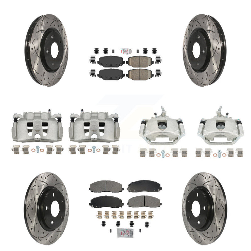 Transit Auto KCD-100872N Disc Brake Kit for 2014-2020 Dodge Journey - Front and Rear product image