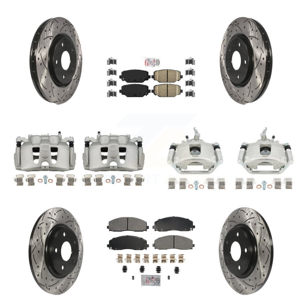 Transit Auto KCD-100873N Disc Brake Kit for 2014-2020 Dodge Journey - Front and Rear product image