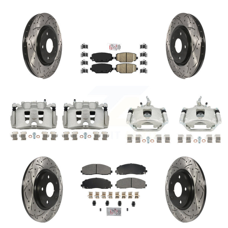Transit Auto KCD-100873N Disc Brake Kit for 2014-2020 Dodge Journey - Front and Rear product image