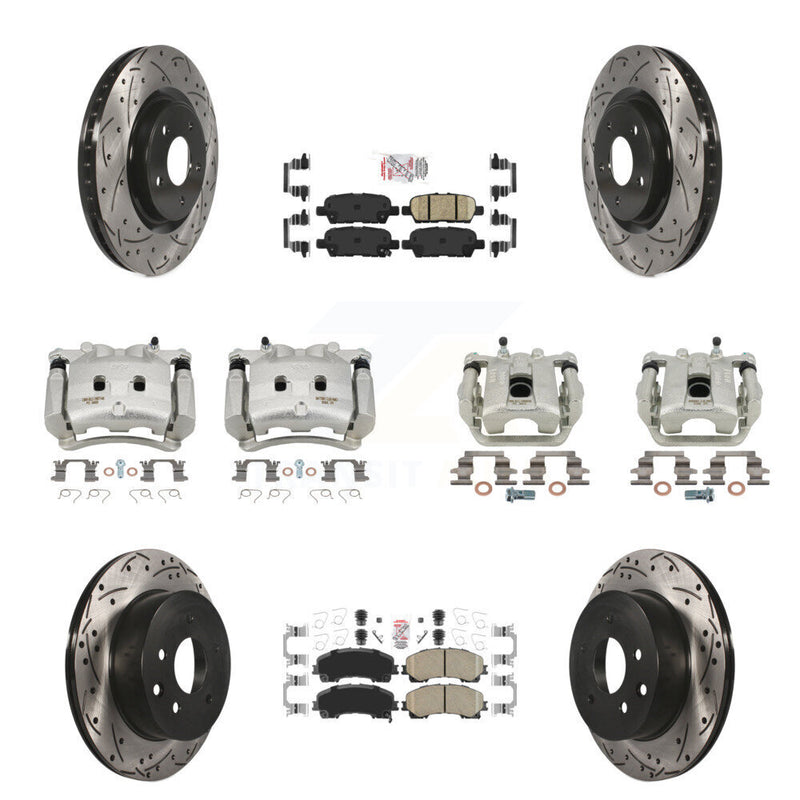 Transit Auto KCD-100874N Disc Brake Kit for 2014-2019 Nissan Rogue - Front and Rear product image