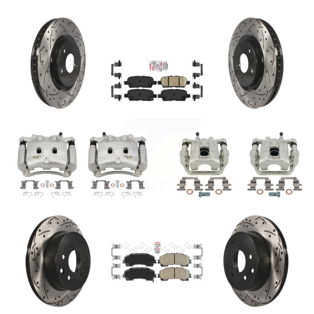Transit Auto KCD-100876N Disc Brake Kit for 2014-2019 Nissan Rogue - Front and Rear product image