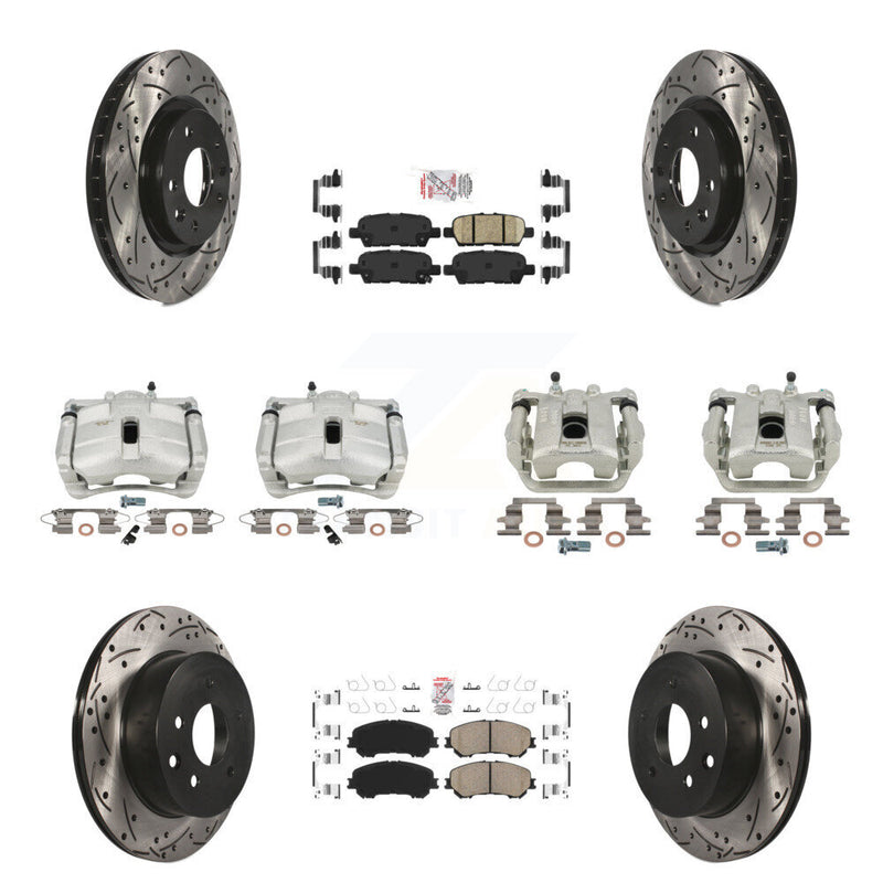 Transit Auto KCD-100878N Disc Brake Kit for 2014-2022 Nissan Rogue, Nissan Rogue Sport - Front and Rear product image