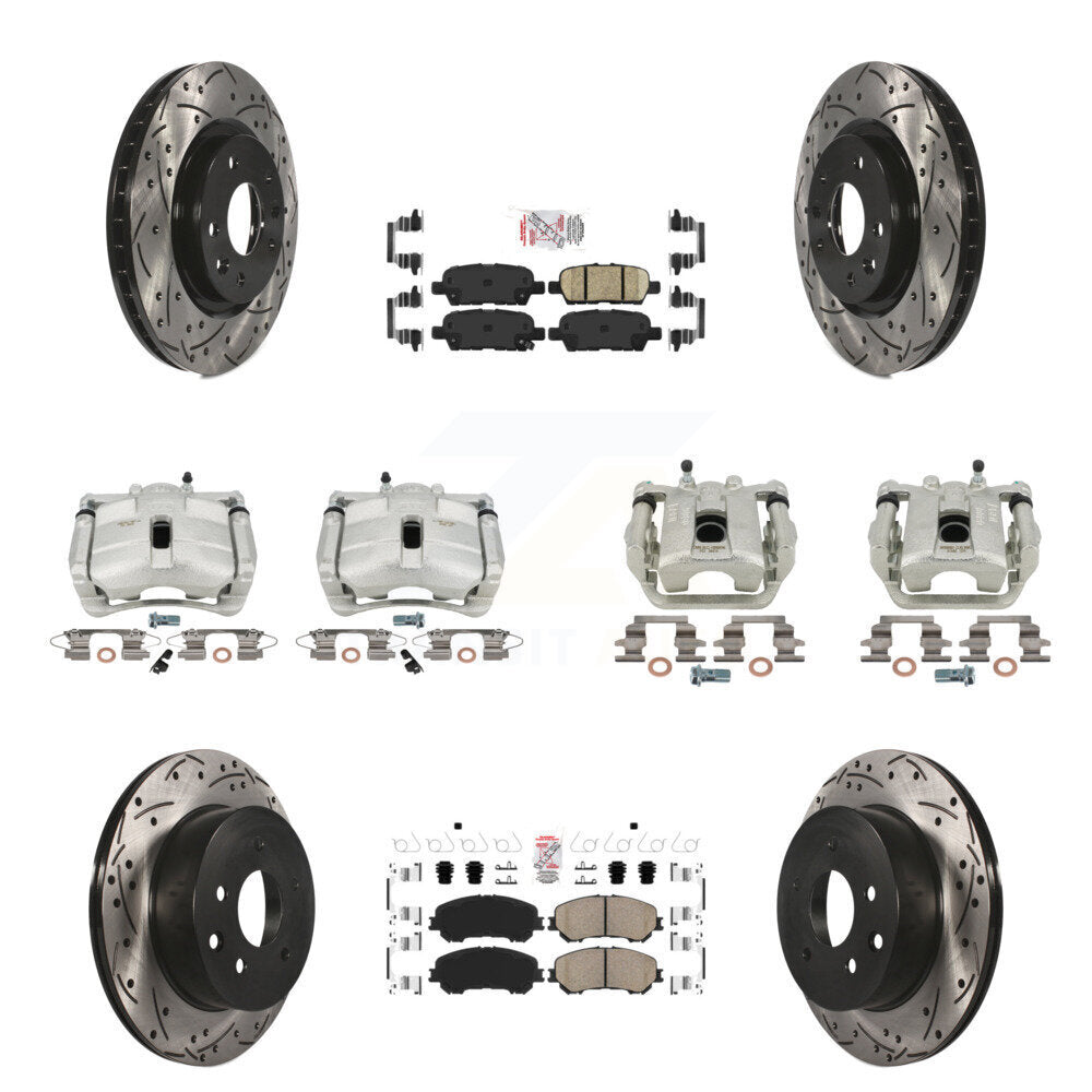 Transit Auto KCD-100880N Disc Brake Kit for 2014-2022 Nissan Rogue, Nissan Rogue Sport - Front and Rear product image