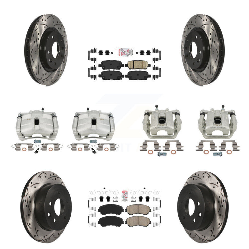 Transit Auto KCD-100881N Disc Brake Kit for 2014-2022 Nissan Rogue, Nissan Rogue Sport - Front and Rear product image