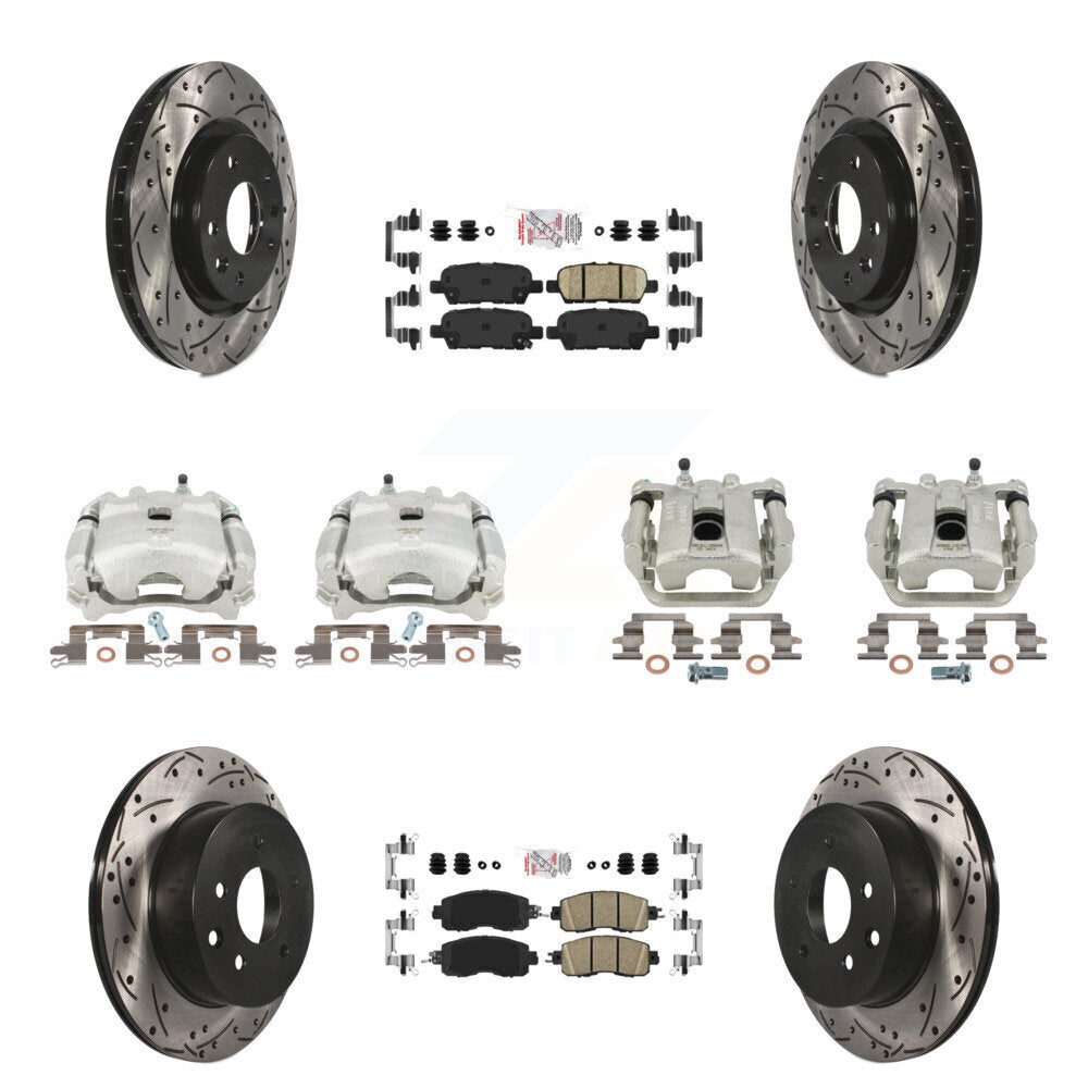 Transit Auto KCD-100887N Disc Brake Kit for 2015-2017 Nissan LEAF - Front and Rear product image