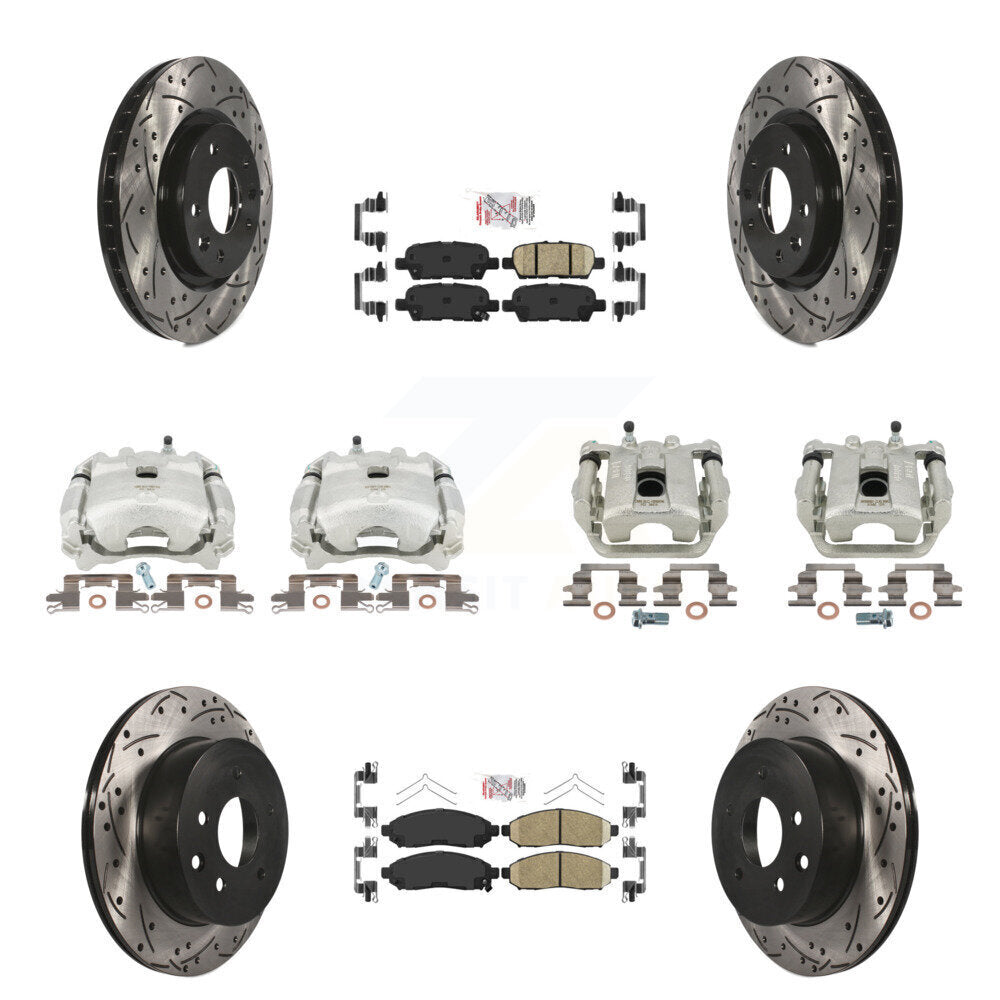 Transit Auto KCD-100888N Disc Brake Kit for 2015 Nissan LEAF - Front and Rear product image