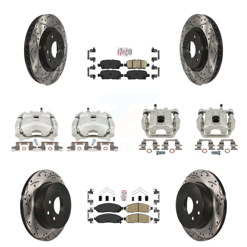 Transit Auto KCD-100890N Disc Brake Kit for 2015 Nissan LEAF - Front and Rear product image