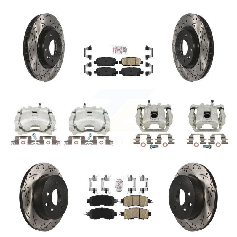 Transit Auto KCD-100892N Disc Brake Kit for 2015-2017 Nissan LEAF - Front and Rear product image