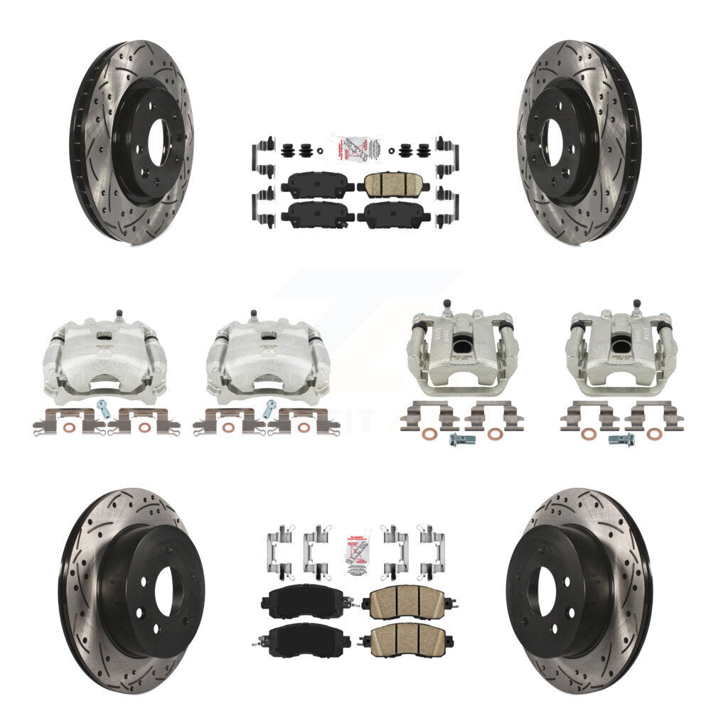 Transit Auto KCD-100893N Disc Brake Kit for 2015-2017 Nissan LEAF - Front and Rear product image