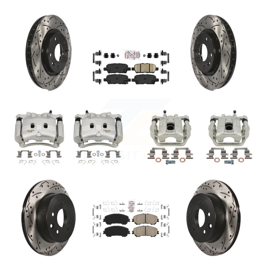 Transit Auto KCD-100895N Disc Brake Kit for 2017 Nissan Rogue - Front and Rear product image