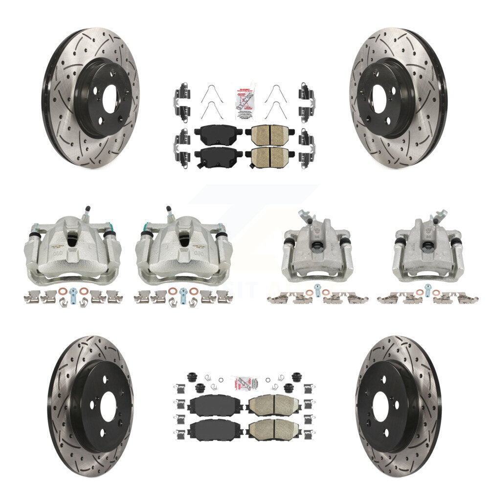 Transit Auto KCD-100898N Disc Brake Kit for 2009-2019 Toyota Corolla, Toyota Matrix, Pontiac Vibe - Front and Rear product image