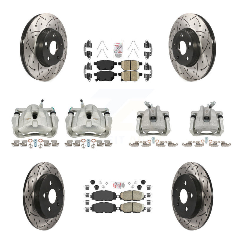 Transit Auto KCD-100898N Disc Brake Kit for 2009-2019 Toyota Corolla, Toyota Matrix, Pontiac Vibe - Front and Rear product image