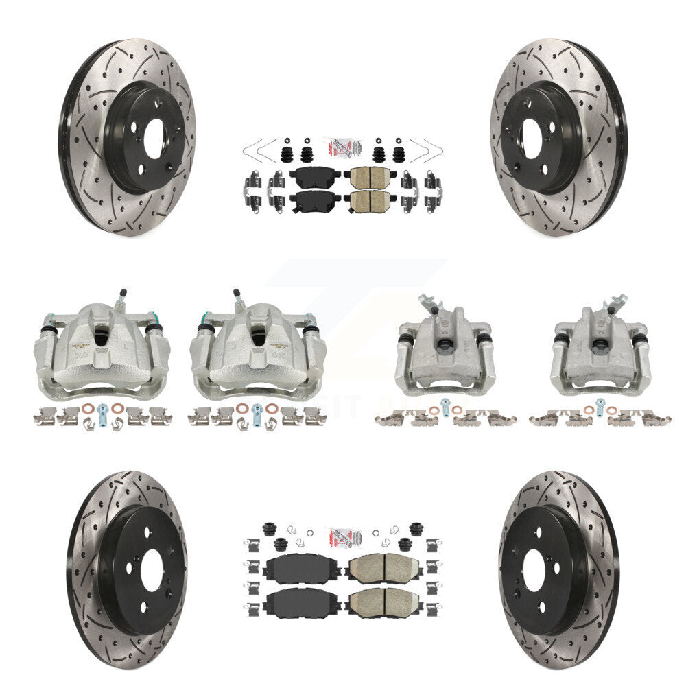 Transit Auto KCD-100899N Disc Brake Kit for 2009-2019 Toyota Corolla, Toyota Matrix, Pontiac Vibe - Front and Rear product image
