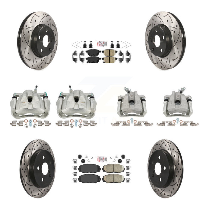 Transit Auto KCD-100899N Disc Brake Kit for 2009-2019 Toyota Corolla, Toyota Matrix, Pontiac Vibe - Front and Rear product image