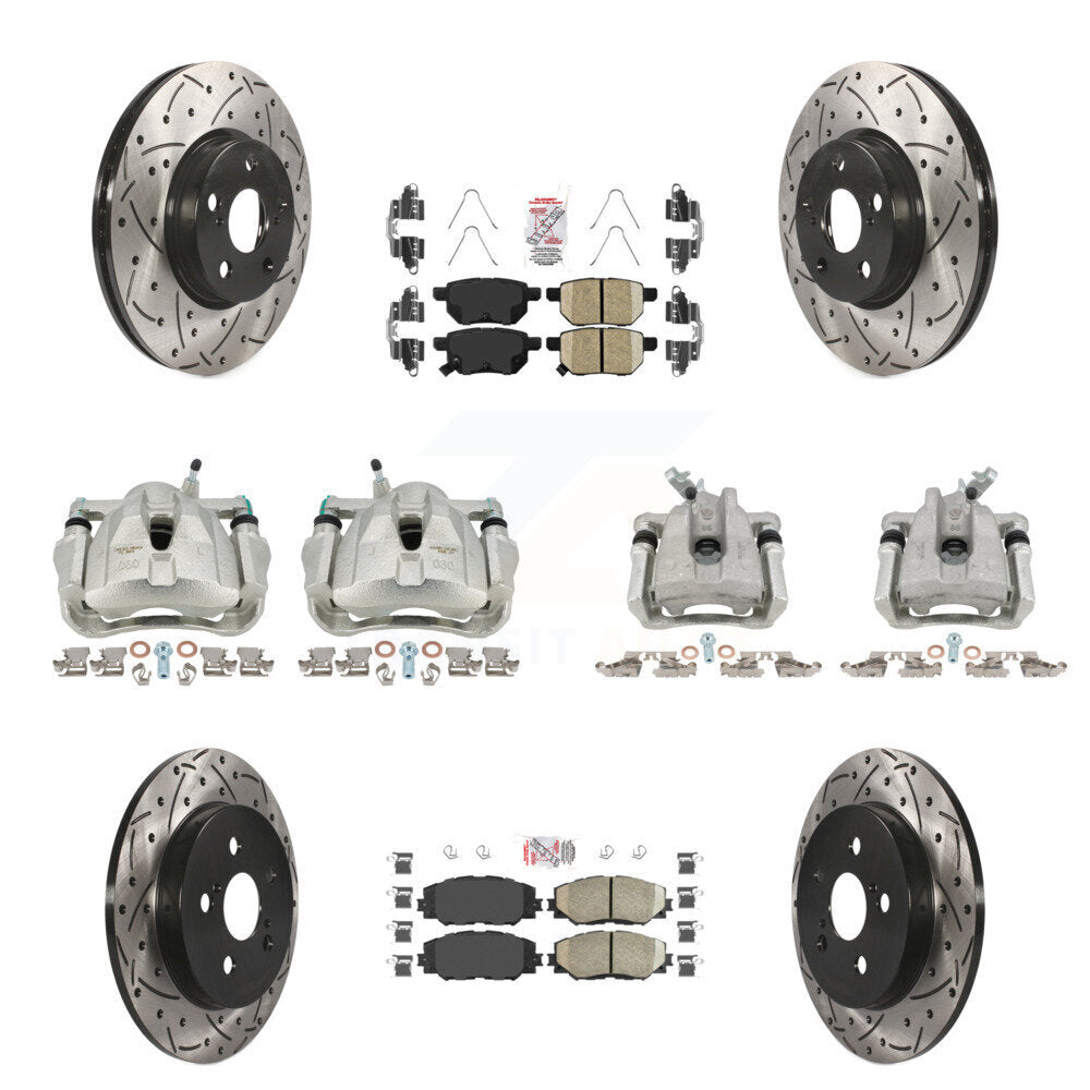Transit Auto KCD-100900N Disc Brake Kit for 2009-2019 Toyota Corolla, Toyota Matrix, Pontiac Vibe - Front and Rear product image