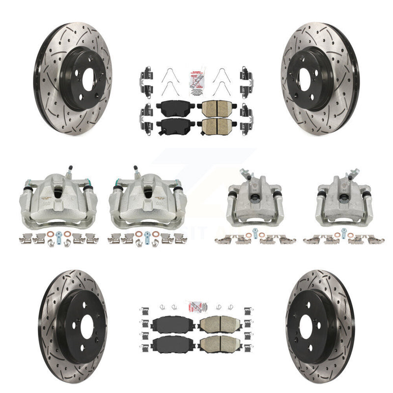 Transit Auto KCD-100900N Disc Brake Kit for 2009-2019 Toyota Corolla, Toyota Matrix, Pontiac Vibe - Front and Rear product image