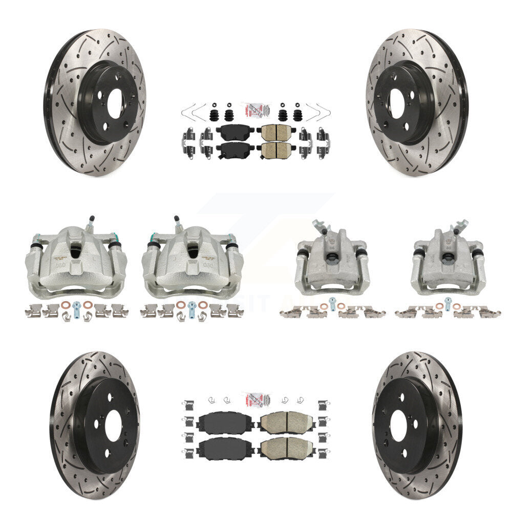Transit Auto KCD-100901N Disc Brake Kit for 2009-2019 Toyota Corolla, Toyota Matrix, Pontiac Vibe - Front and Rear product image
