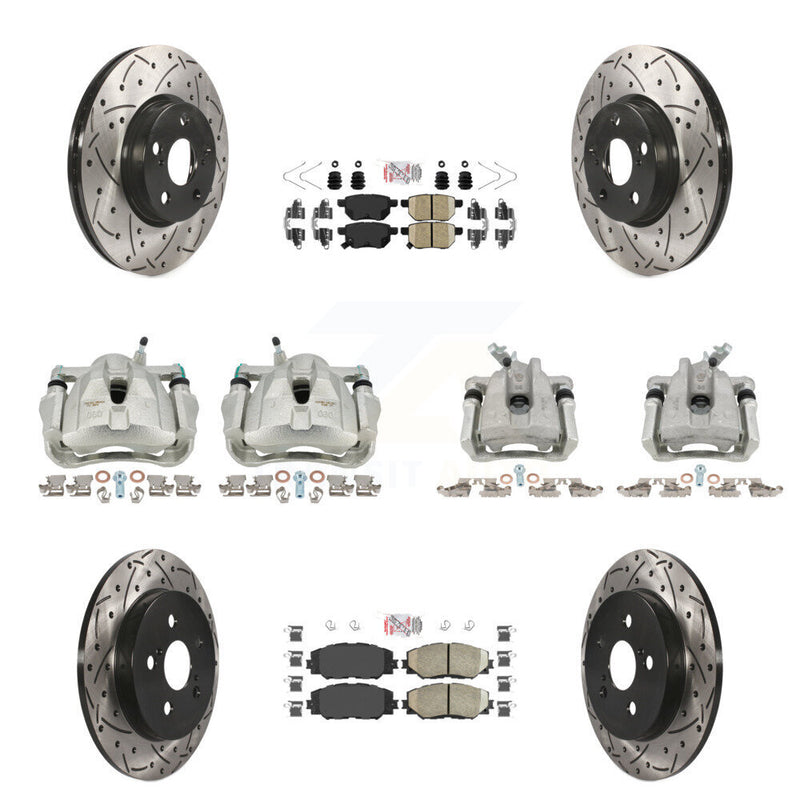 Transit Auto KCD-100901N Disc Brake Kit for 2009-2019 Toyota Corolla, Toyota Matrix, Pontiac Vibe - Front and Rear product image