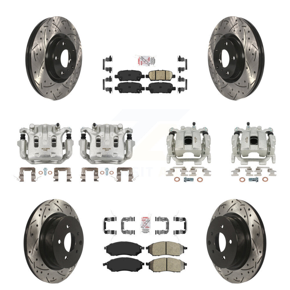 Transit Auto KCD-100906N Disc Brake Kit for 2008-2012 INFINITI EX35 - Front and Rear product image