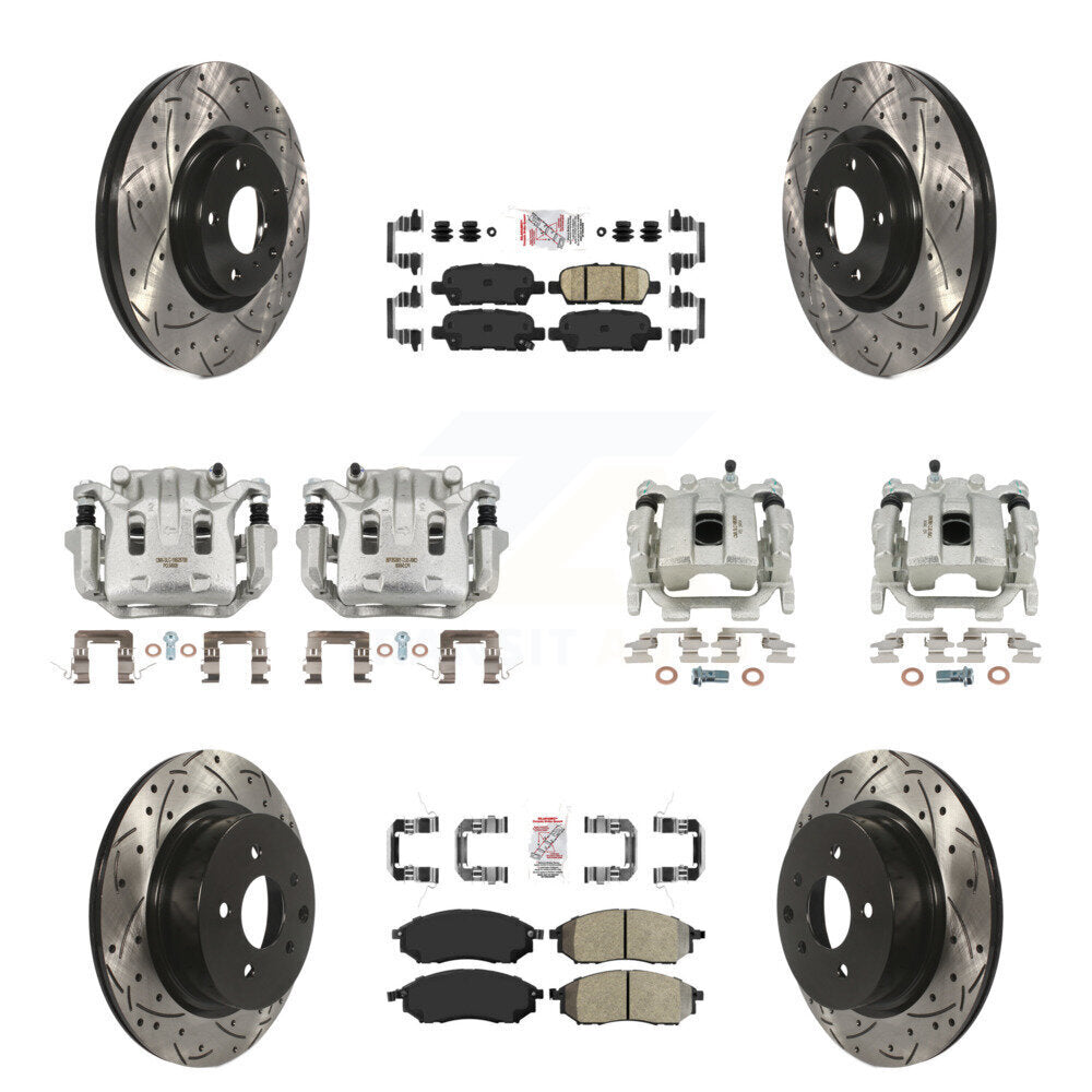 Transit Auto KCD-100907N Disc Brake Kit for 2008-2012 INFINITI EX35 - Front and Rear product image