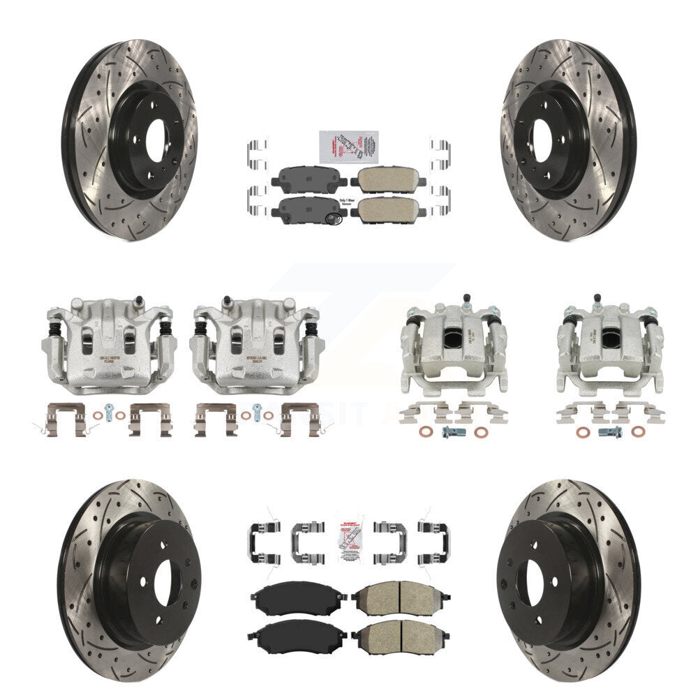 Transit Auto KCD-100908N Disc Brake Kit for 2008-2012 INFINITI EX35 - Front and Rear product image