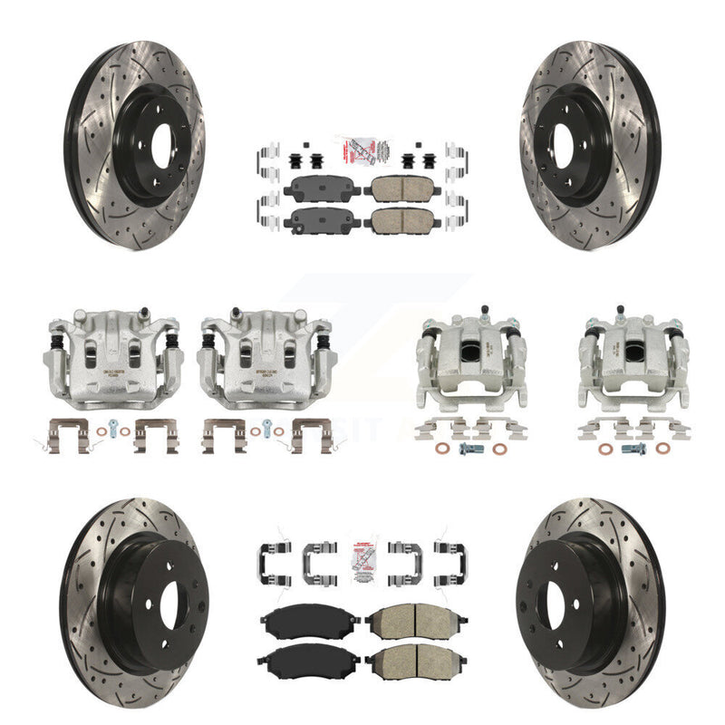 Transit Auto KCD-100916N Disc Brake Kit for 2008-2009 INFINITI EX35 - Front and Rear product image