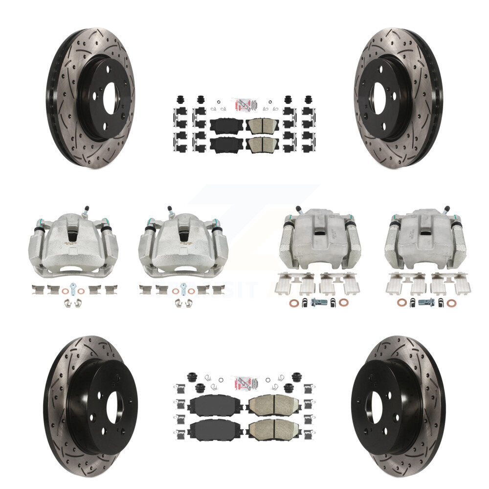 Transit Auto KCD-100938N Disc Brake Kit for 2013-2015 Toyota RAV4 - Front and Rear product image