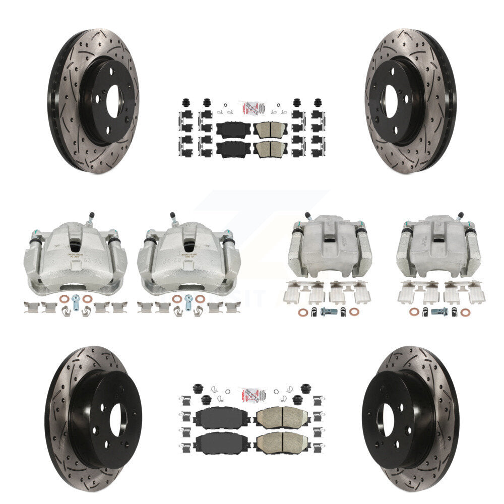Transit Auto KCD-100942N Disc Brake Kit for 2013-2018 Toyota RAV4 - Front and Rear product image
