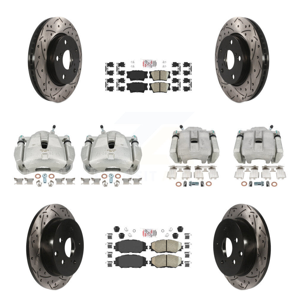Transit Auto KCD-100943N Disc Brake Kit for 2013-2018 Toyota RAV4 - Front and Rear product image