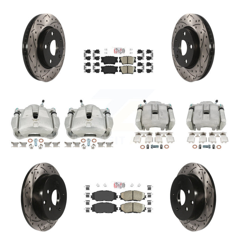 Transit Auto KCD-100945N Disc Brake Kit for 2013-2018 Toyota RAV4 - Front and Rear product image
