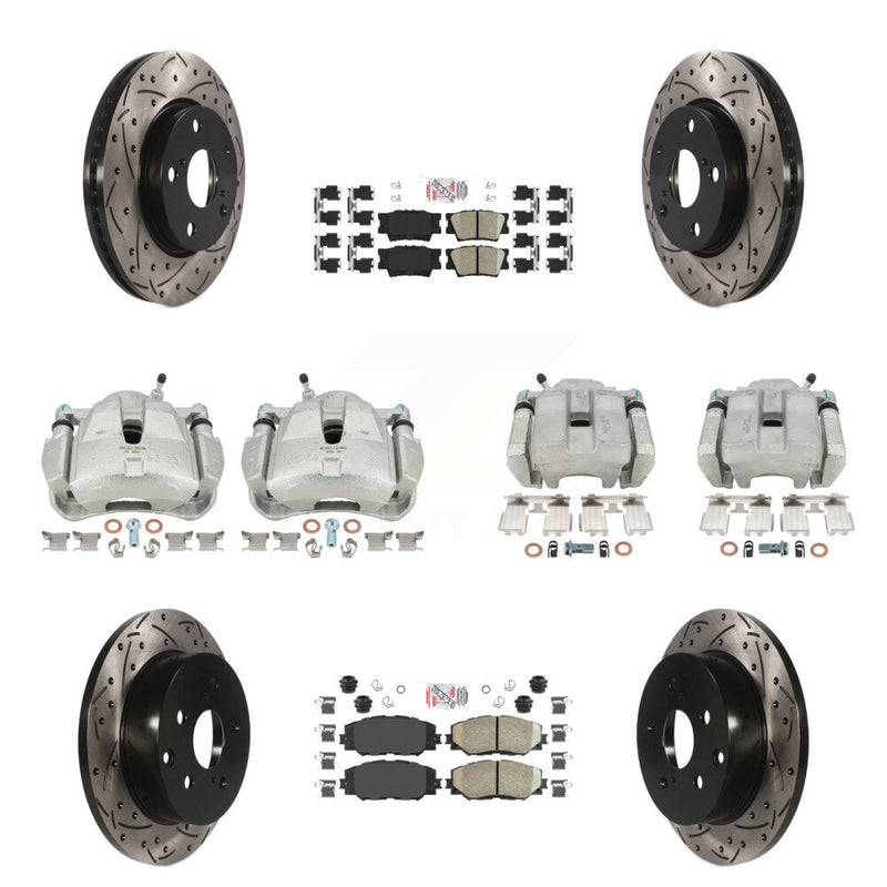 Transit Auto KCD-100951N Disc Brake Kit for 2014-2015 Toyota RAV4 - Front and Rear product image