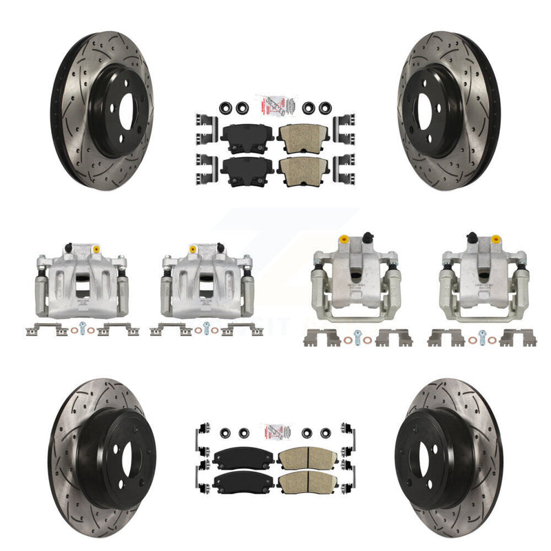 Transit Auto KCD-100960N Disc Brake Kit for 2005-2011 Chrysler 300, Dodge Challenger, Dodge Charger & more - Front and Rear product image
