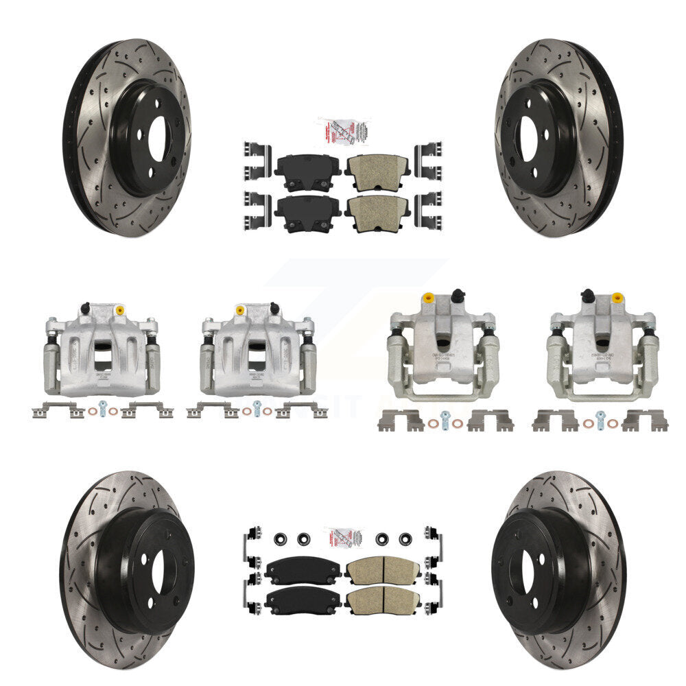 Transit Auto KCD-100961N Disc Brake Kit for 2005-2011 Chrysler 300, Dodge Challenger, Dodge Charger & more - Front and Rear product image